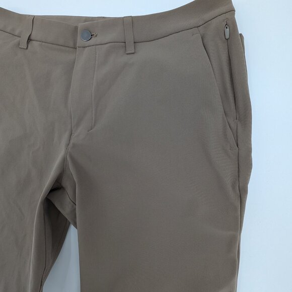 Lululemon ABC Classic-Fit Trouser Warpstreme Mens Khaki Size 34 - Picture 3 of 9
